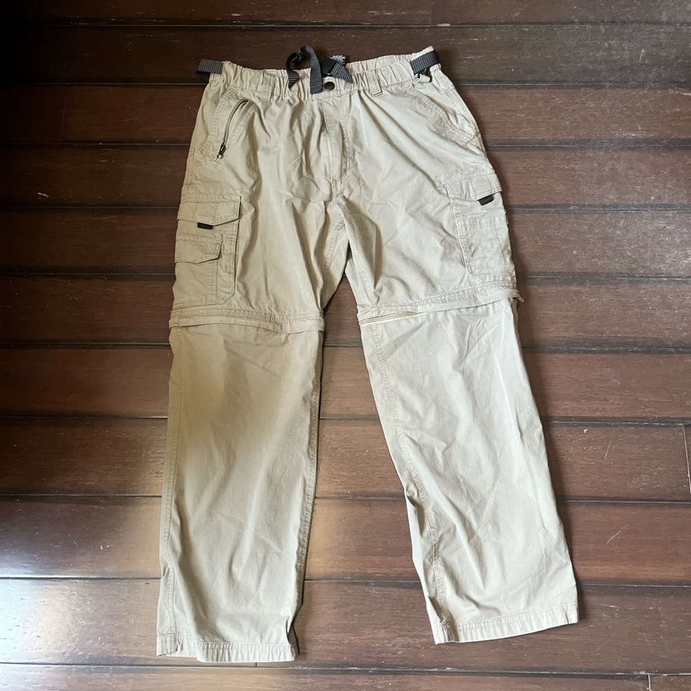 2 in 1 Beige Baggy Pants